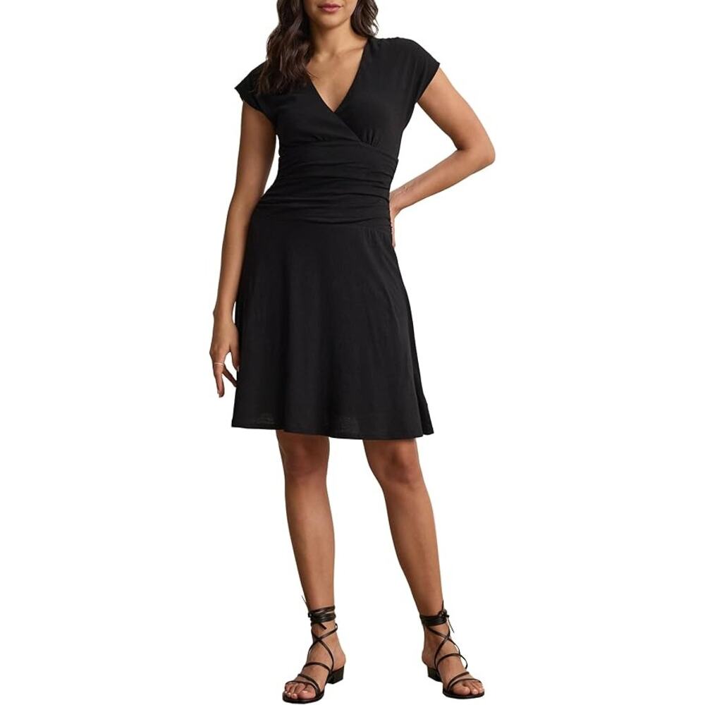 Black Ella Dress by Velvet by Graham & Spencer Luxury Petite XS 100% Cotton